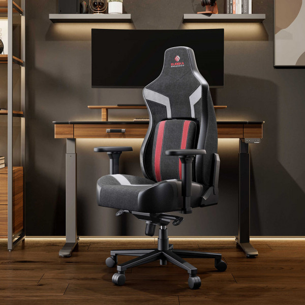 Eureka Ergonomic Python II Ergonomic Chair Black Red  